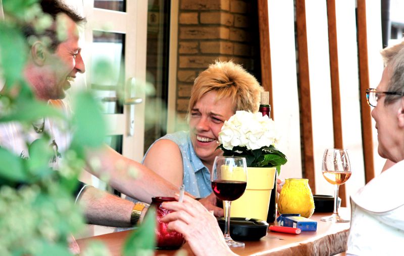 Die Raucher-Terrasse Foto